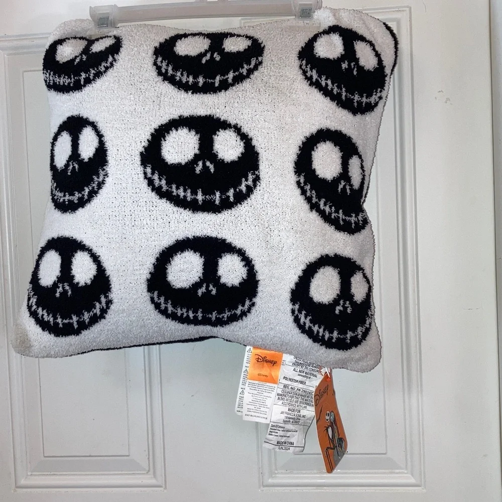 JACK SKELLINGTON The Nightmare Before Christmas DISNEY Square Plush Pillow 18 in